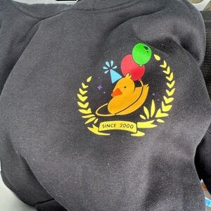 Black Sweatshirt with Duck and Balloons Design ( 3 hoodies)